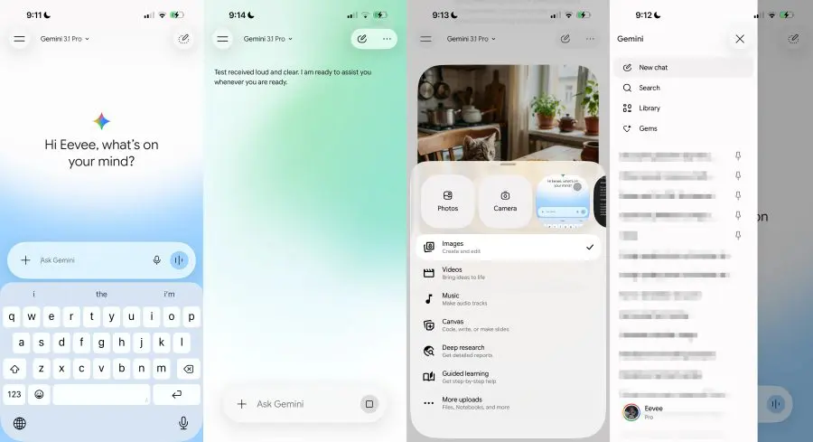 Gemini iOS redesign