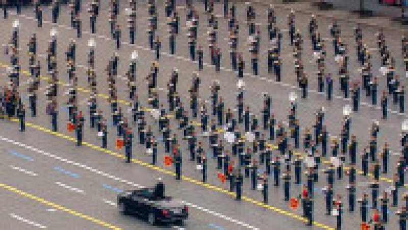 Instantaneu de la parada militară. Foto: Profimedia | Poza 1 din 6