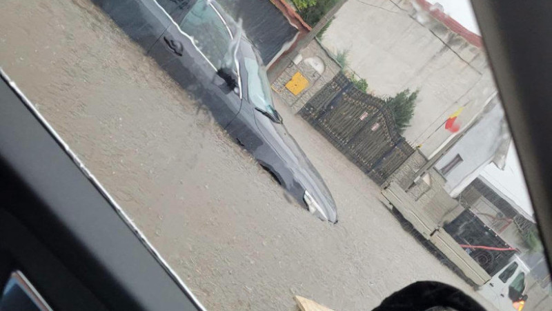 Craiova, sub ape după ploaia torențială. Foto: Meteoplus/ Facebook