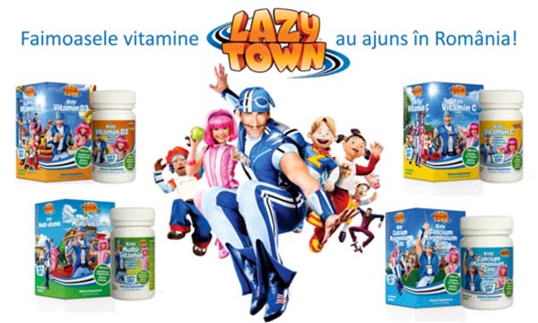 Vitaminele LazyTown pentru copii intră pe piaţa din România